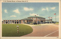 U. S. Customs House at Rouses Point New York Postcard Postcard