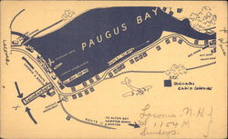 Map of Paugus Bay Postcard