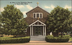 St. Mary of the Visitation Church, Sand Hills Scituate, MA Postcard Postcard