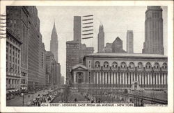 42nd Street, Looking east from 6th Avenue New York, NY Postcard Postcard