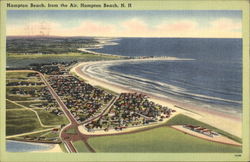 Hampton Beach from the Air New Hampshire Postcard Postcard