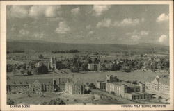 Campus Scene, Virginia Polytechnic Insttitue Blacksburg, VA Postcard Postcard