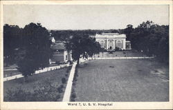 Ward 7, U. S. V. Hospital Postcard