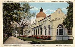 Quapaw Baths - "The House With the Big Dome" Hot Springs, AR Postcard Postcard