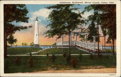 Lighthouse, Northwood, Mercer County Postcard