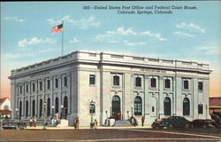 United States Post Office and Federal Court House Colorado Springs, CO Postcard Postcard