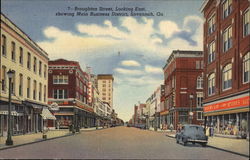 Broughton Street, Looking East Showing Main Business District Savannah, GA Postcard Postcard