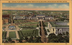 Capitol Plaza North, Showing Senate Office Building, Union Station & Post Office Washington, DC Washington DC Postcard Postcard