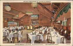 John's Rendezvous - Dining Room San Francisco, CA Postcard Postcard