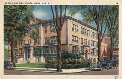 Glens Falls High School Postcard