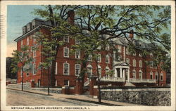 Metcalf Hall, Brown University Providence, RI Postcard Postcard