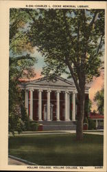 Charles L. Cocke Memorial Library, Hollins College Postcard