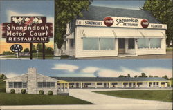 Shenandoah Motor Court and Restaurant Fincastle, VA Postcard Postcard