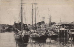 Fishing Boats in Port Gloucester, MA Postcard Postcard