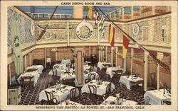 Bernstein's Fish Grotto - Cabin Dining Room and Bar Postcard