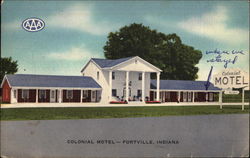 Colonial Hotel Fortville, IN Postcard Postcard