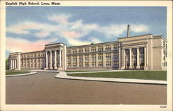 English High School Lynn, MA Postcard Postcard