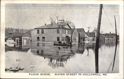 Flood Scene, Water Street Postcard