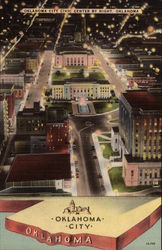 Civic Center by Night Oklahoma City, OK Postcard Postcard