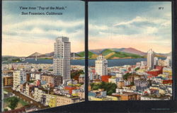 View from "Top of the Mark" Postcard