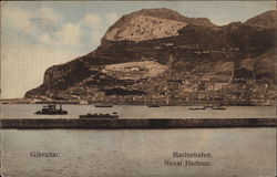 Naval Harbour Gibraltar, Gibraltar Spain Postcard Postcard