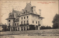 Villa Caroline et Plage Benoit Postcard