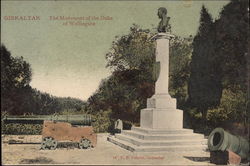 The Monument of the Duke of Wellington in Gibraltar Postcard