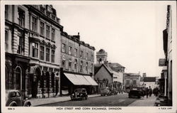 High Street and Corn Exchange Postcard