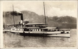 Steamship on Lake Geneva Steamers Postcard Postcard