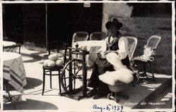 Spinner - Spinning Wool Postcard