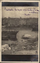 Port de Marseille - Au Crepuscule By B. Olive Postcard