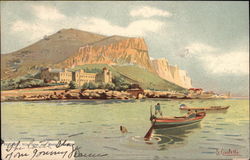 Villa Igiea with Monte Pellegrino Palermo, Italy Postcard Postcard