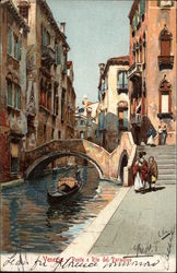 Ponte e Rio del Paradiso Postcard