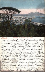 View from Vomero and Saint Elmo Naples, Italy Postcard Postcard