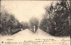 Villa Bellini Catania, Italy Postcard Postcard