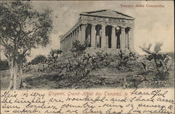 Templo della Concordia Girgenti, Italy Postcard Postcard