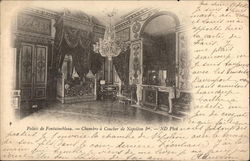 Palais de Fontainebleau - Bedromm of Napoleon I France Postcard Postcard