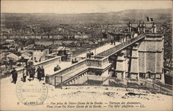 Vue Prise de Notre-Dame de la Garde - Terrasse des Ascenseurs Postcard