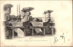 Roman Market - Shops and Counters Postcard