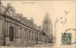 L'Abbaye et le Beffroi Ham, France Postcard Postcard