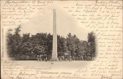 L'Obelisque Fontainebleau, France Postcard Postcard