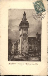 Tour de l'Horloge en 1834 Postcard