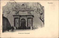 Porte de l'Arsenal Toulon, France Postcard Postcard