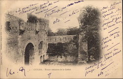 Ruines Romaines de la Casbah Guelma, Algeria Africa Postcard Postcard