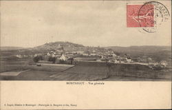 View of Town Montaigut, France Postcard Postcard