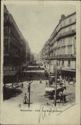 La Rue Colbert Marseille, France Postcard Postcard