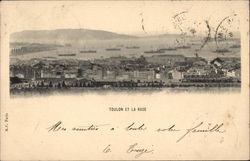 Toulon et la rade France Postcard Postcard