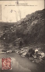 Cote D'Emeraud - Lavoir et Fontaine Sainte Blanche Postcard