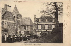 Eglise et Butte Tremereuc, France Postcard Postcard