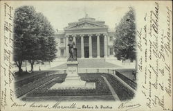 Palais de Justice Marseille, France Postcard Postcard